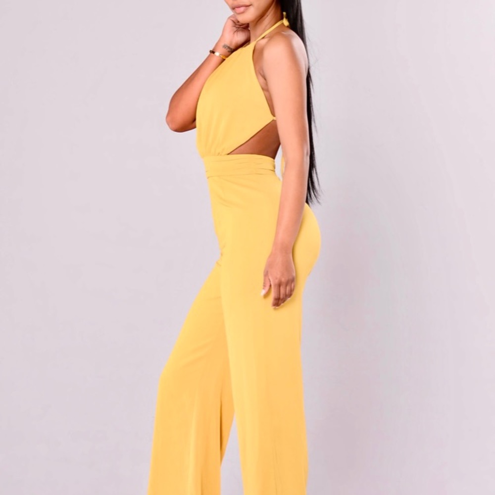 Mustard Palazzo Jumpsuit size S